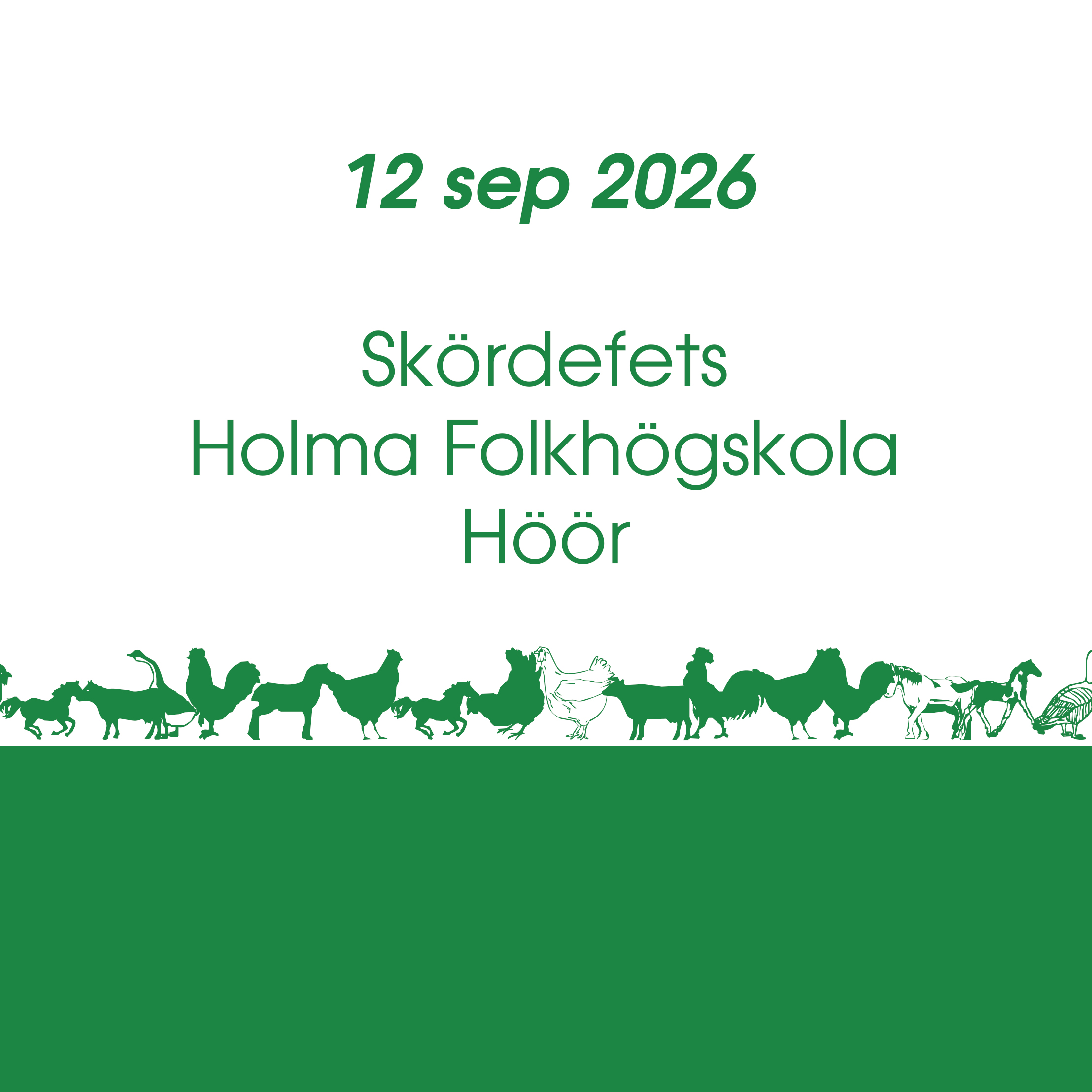 Skördefest Holma Folkhögskola